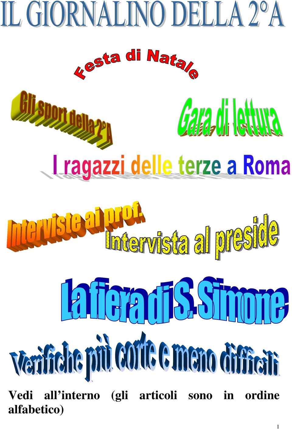 articoli sono