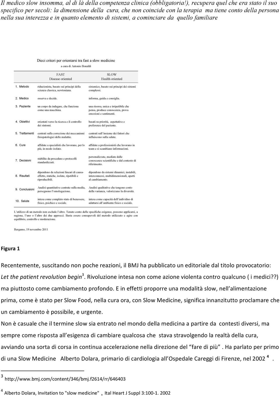 a cominciare da quello familiare Figura 1 Recentemente, suscitando non poche reazioni, il BMJ ha pubblicato un editoriale dal titolo provocatorio: Let the patient revolution begin 3.