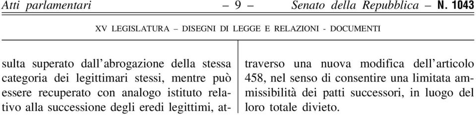 essere recuperato con analogo istituto relativo alla successione degli eredi legittimi,