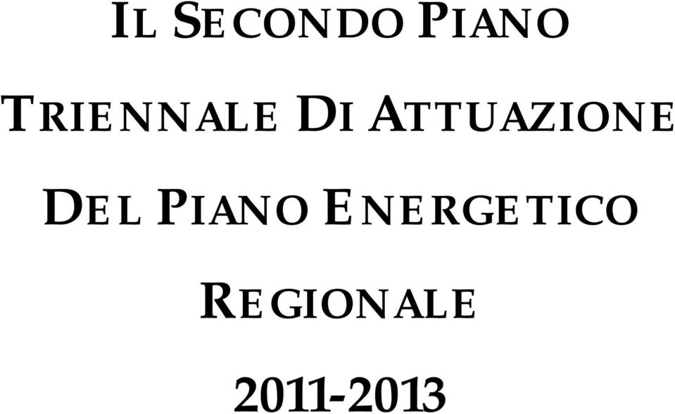 ATTUAZIONE DEL PIANO