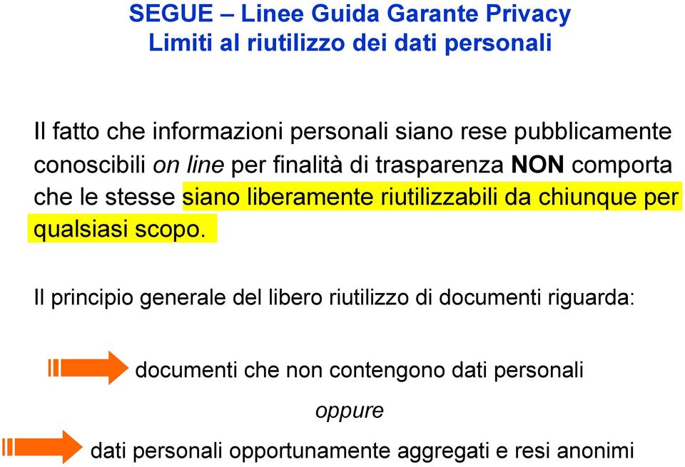 liberamente riutilizzabili da chiunque per qualsiasi scopo.