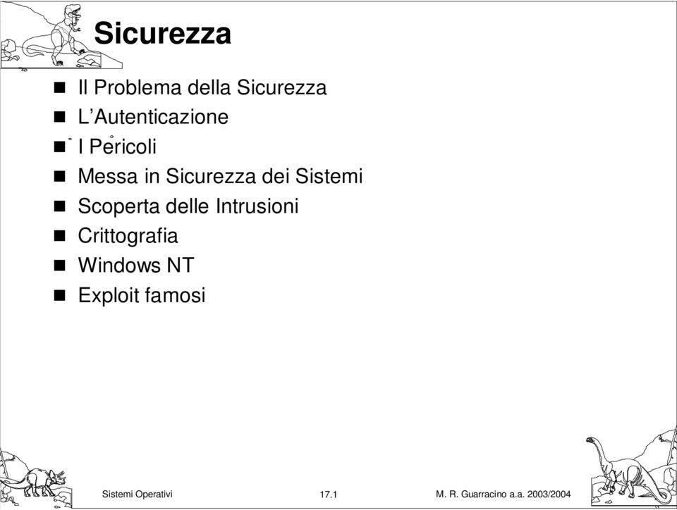 Sicurezza dei Sistemi Scoperta delle