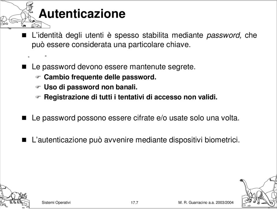 Uso di password non banali. Registrazione di tutti i tentativi di accesso non validi.