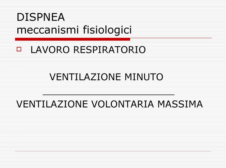 VENTILAZIONE MINUTO