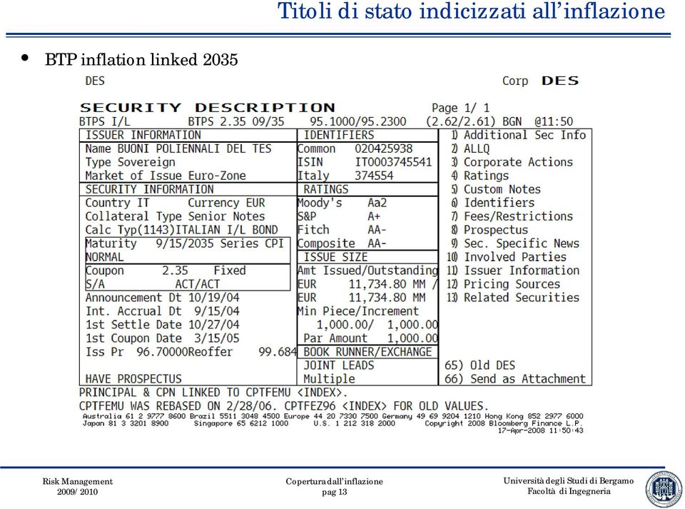 inflazione BTP