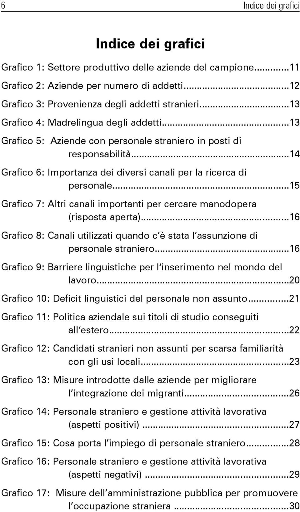 ..15 Grafico 7: Altri canali importanti per cercare manodopera (risposta aperta)...16 Grafico 8: Canali utilizzati quando c è stata l assunzione di personale straniero.