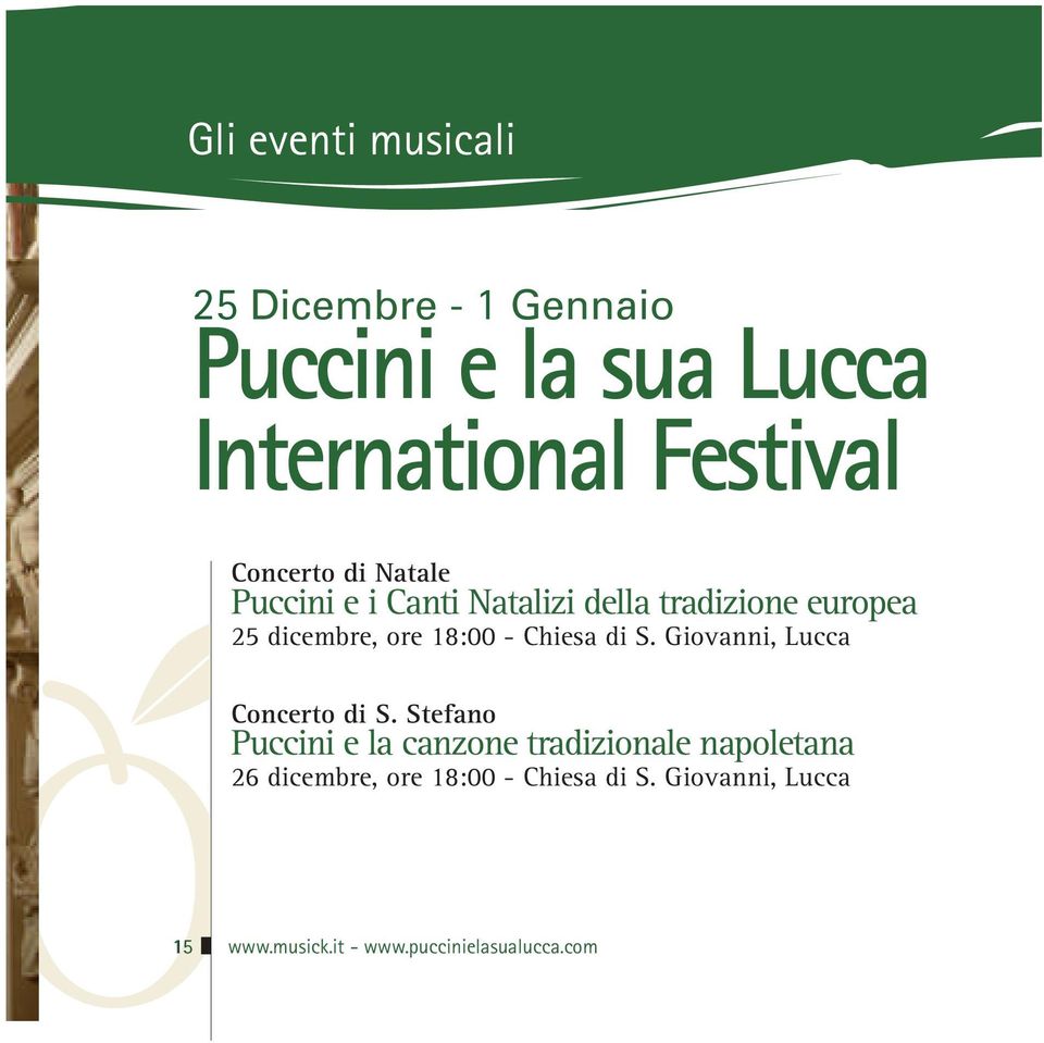 Chiesa di S. Giovanni, Lucca Concerto di S.