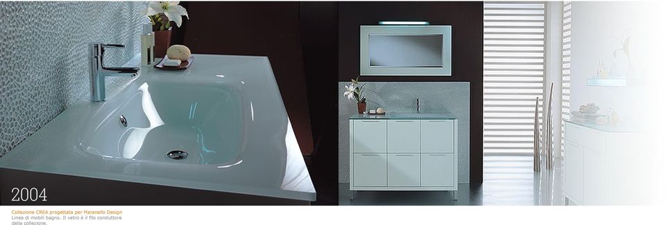 Design Linea di mobili bagno.