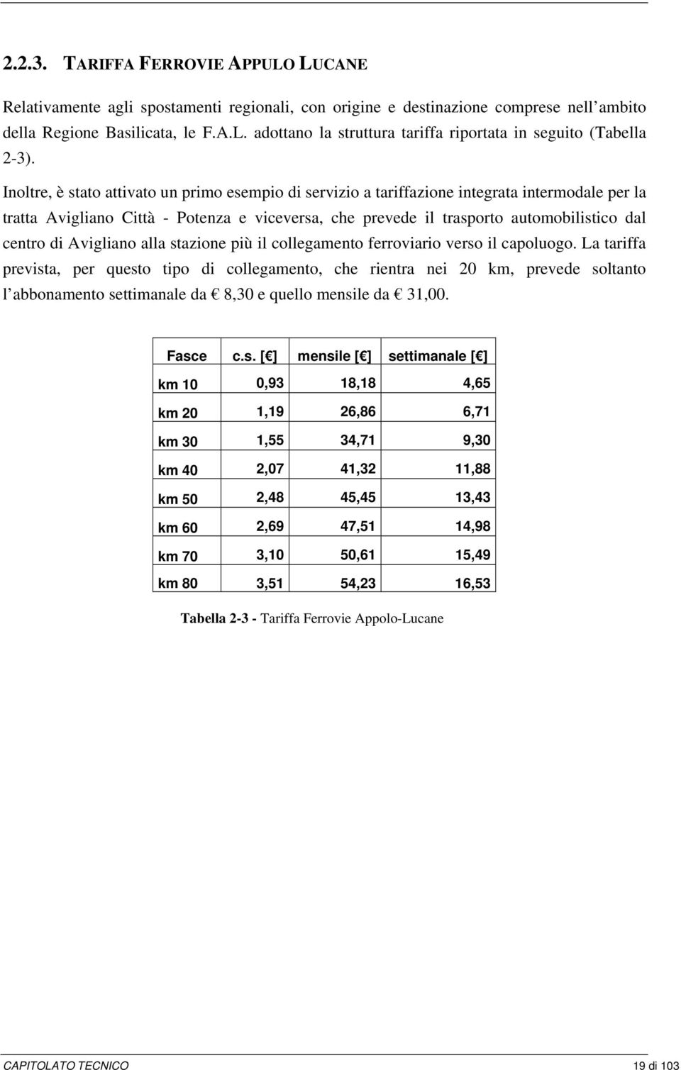 Avigliano alla stazione più il collegamento ferroviario verso il capoluogo.