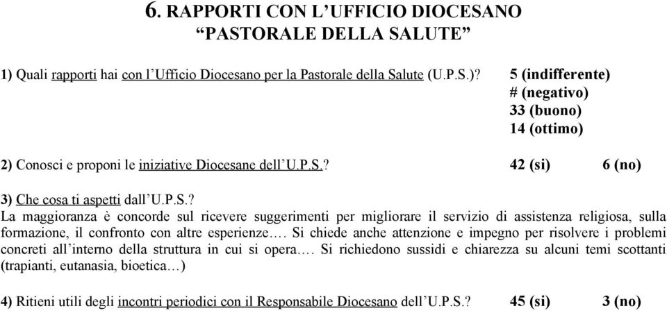 Si chiede anche attenzione e impegno per risolvere i problemi concreti all interno della struttura in cui si opera.