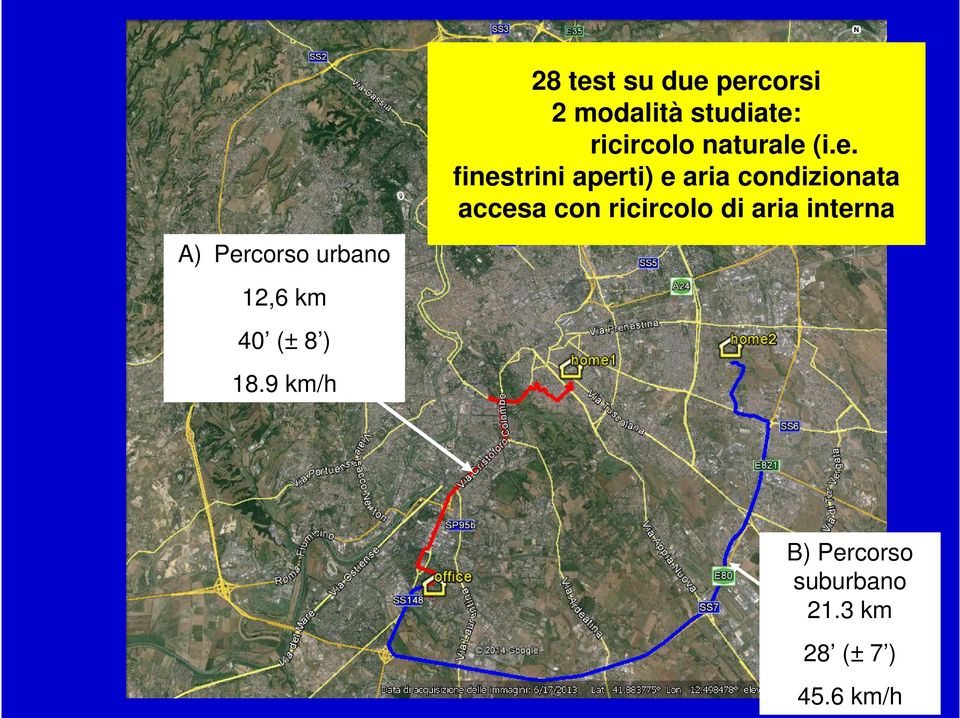 (i.e. finestrini aperti) e aria condizionata accesa con