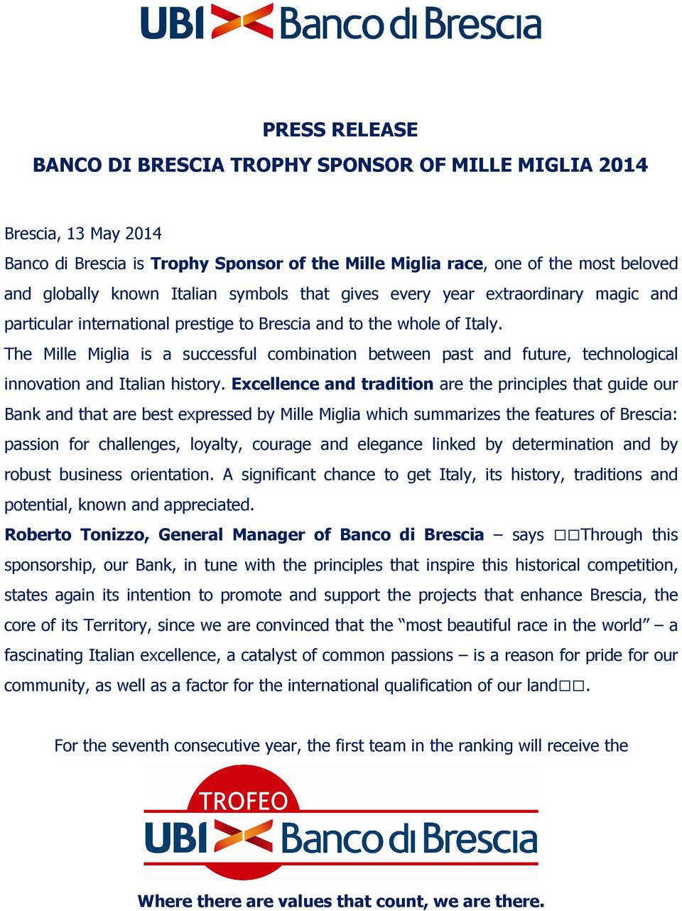 The Mille Miglia is a successful combination between past and future, technological innovation and Italian history.