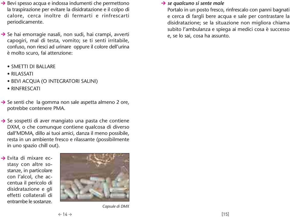 attenzione: se qualcuno si sente male Portalo in un posto fresco, rinfrescalo con panni bagnati e cerca di fargli bere acqua e sale per contrastare la disidratazione; se la situazione non migliora