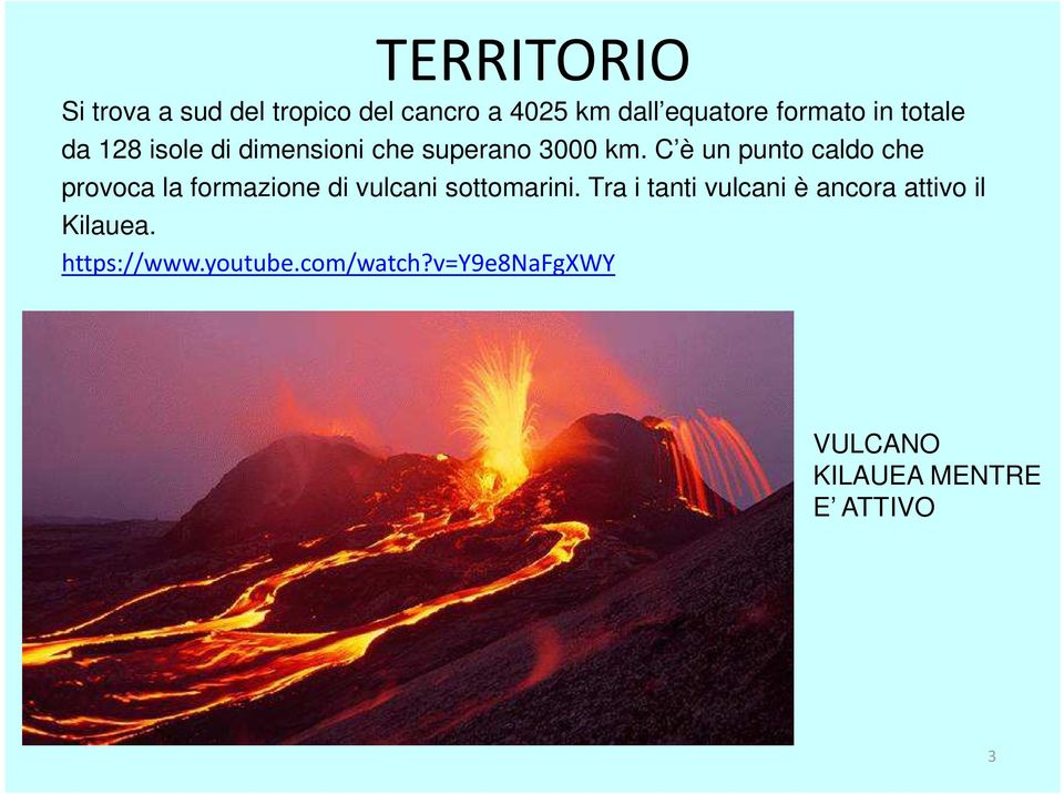 C è un punto caldo che provoca la formazione di vulcani sottomarini.