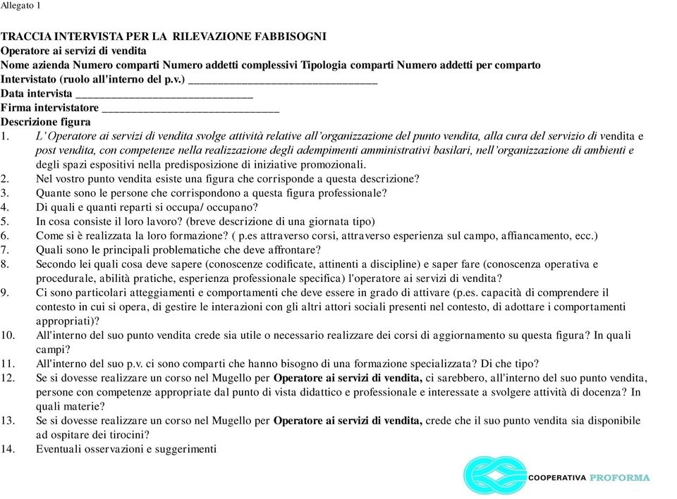 L Operatore ai servizi di vendita svolge attività relative all organizzazione del punto vendita, alla cura del servizio di vendita e post vendita, con competenze nella realizzazione degli adempimenti