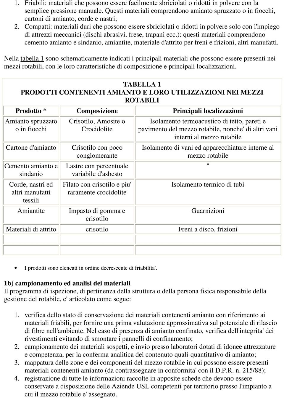 Compatti: materiali duri che possono essere sbriciolati o ridotti in polvere solo con l'impiego di attrezzi meccanici (dischi abrasivi, frese, trapani ecc.