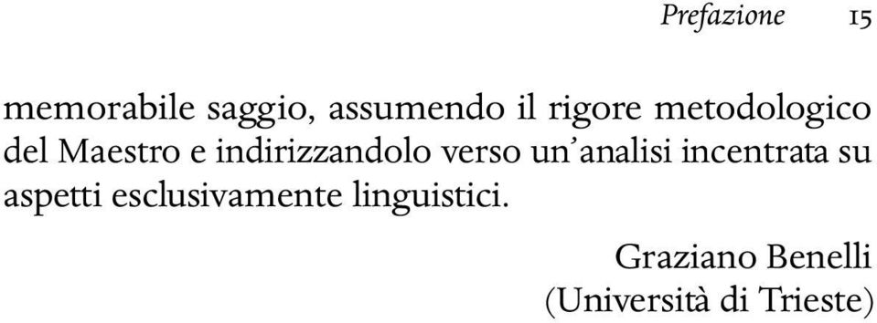 verso un analisi incentrata su aspetti