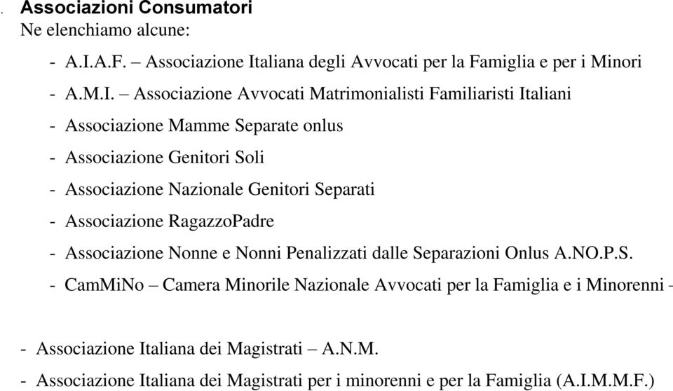 aliana degli Avvocati per la Famiglia e per i Minori - A.M.I.