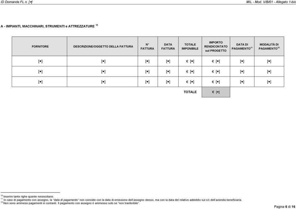 11 In caso di pagamento con assegno, la data di pagamento non coincide con la data di emissione dell assegno stesso, ma con la data del