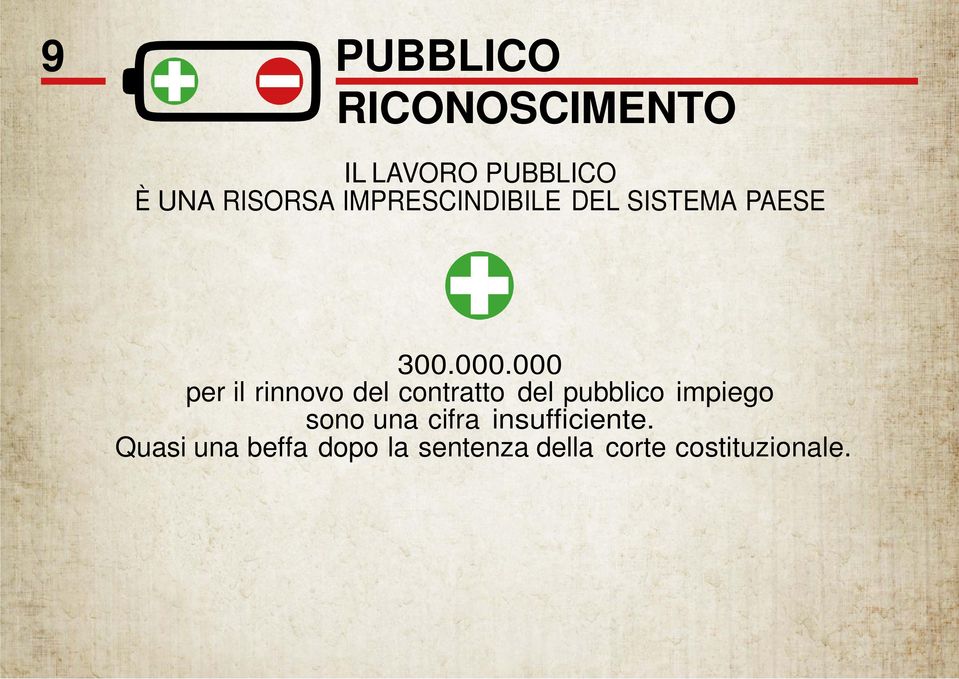 000 per il rinnovo del contratto del pubblico impiego sono