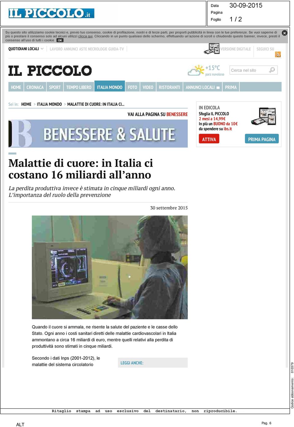 Cliccando in un punto qualsiasi dello schermo, effettuando un azione di scroll o chiudendo questo banner, invece, presti il consenso all uso di tutti i cookie OK QUOTIDIANI LOCALI LAVORO ANNUNCI ASTE