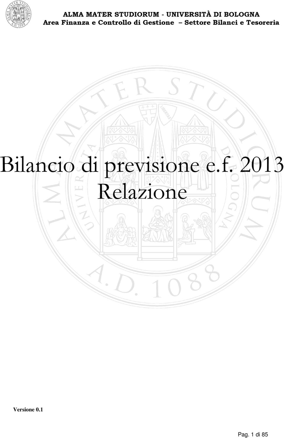 2013 Relazione