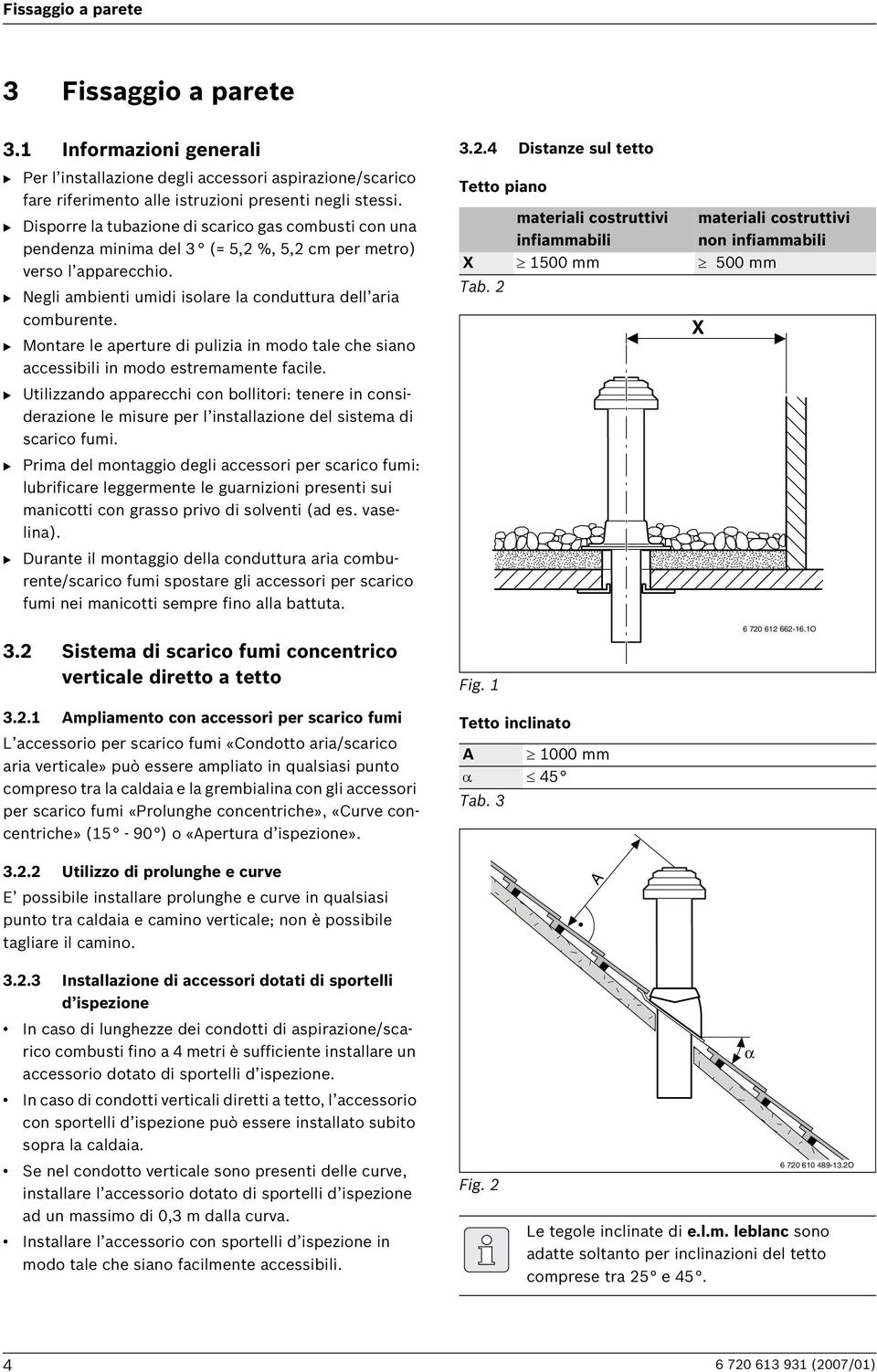 B Montare le aperture di pulizia in modo tale che siano accessibili in modo estremamente facile.