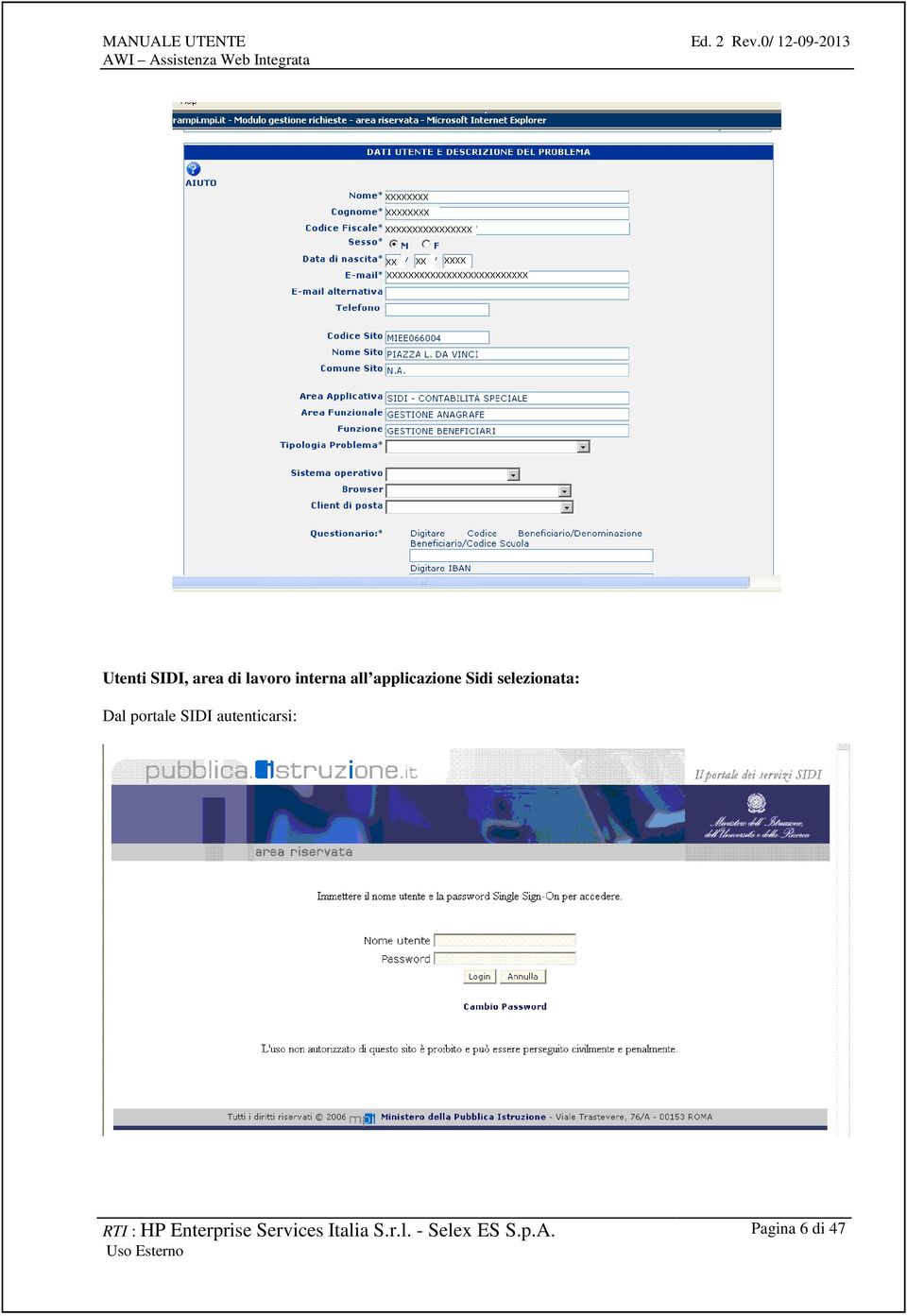 SIDI autenticarsi: RTI : HP Enterprise