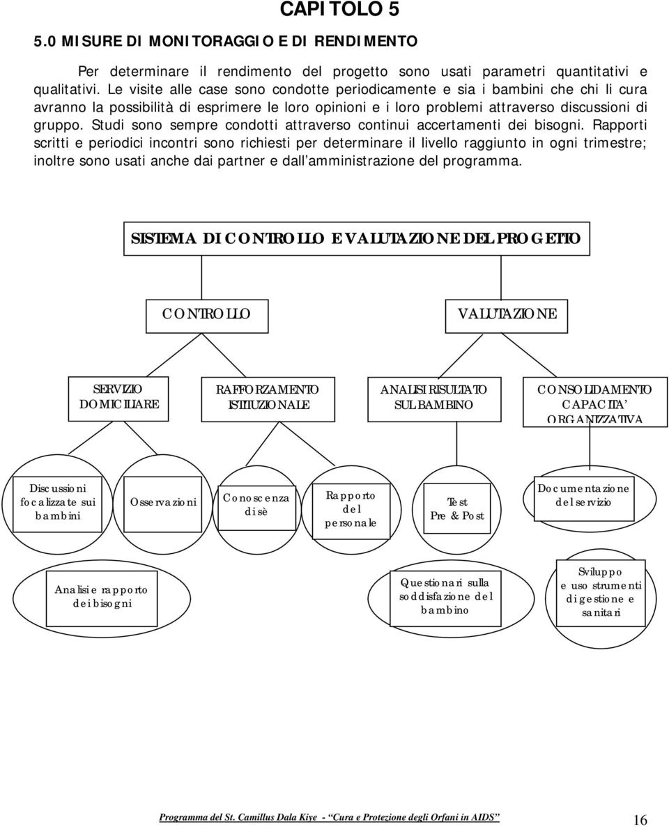 Studi sono sempre condotti attraverso continui accertamenti dei bisogni.