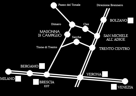 Magno AUSTRIA - INNSBRUCK PINZOLO-TRENTO : 60 KM. PINZOLO-BRESCIA : 116 KM. S.