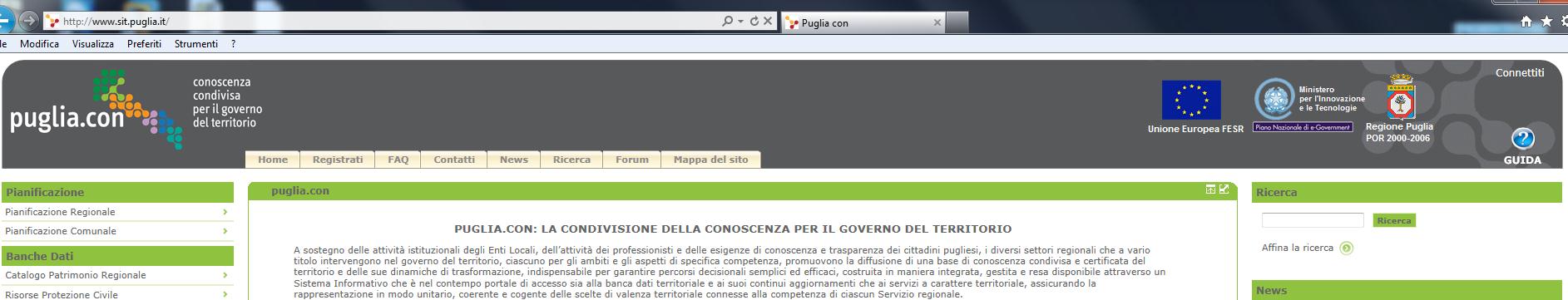 2.1 Accesso al sistema tramite il proprio account Accedere al portale www.sit.puglia.