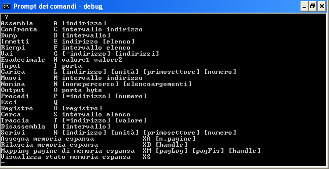 IL Il è un'utility di uso frequente dell'ms-dos e serve per la ricerca e l eliminazione degli errori nei programmi; Esso ci consente di visualizzare passo-passo tutte le istruzioni che vengono