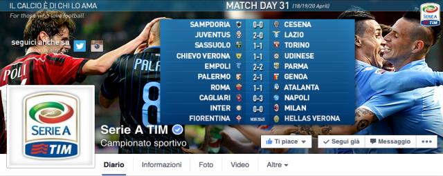 I dati social delle properties calcio 3.