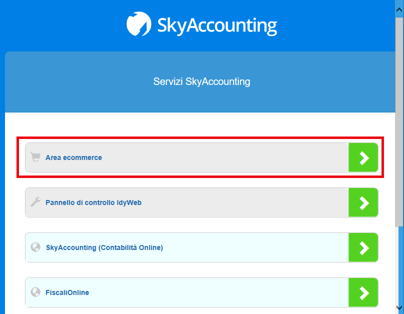 Una volta digitato il PIN, potrai accedere al tuo account SkyAccounting Commercialisti Free.