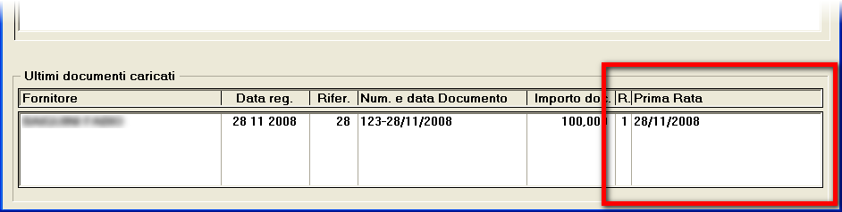 10.2 Scadenzario dei pagamenti: inserimento di un nuovo pagamento La finestra di inserimento delle rate è stata rivista in modo da fornire qualche informazione utile in più all utente.