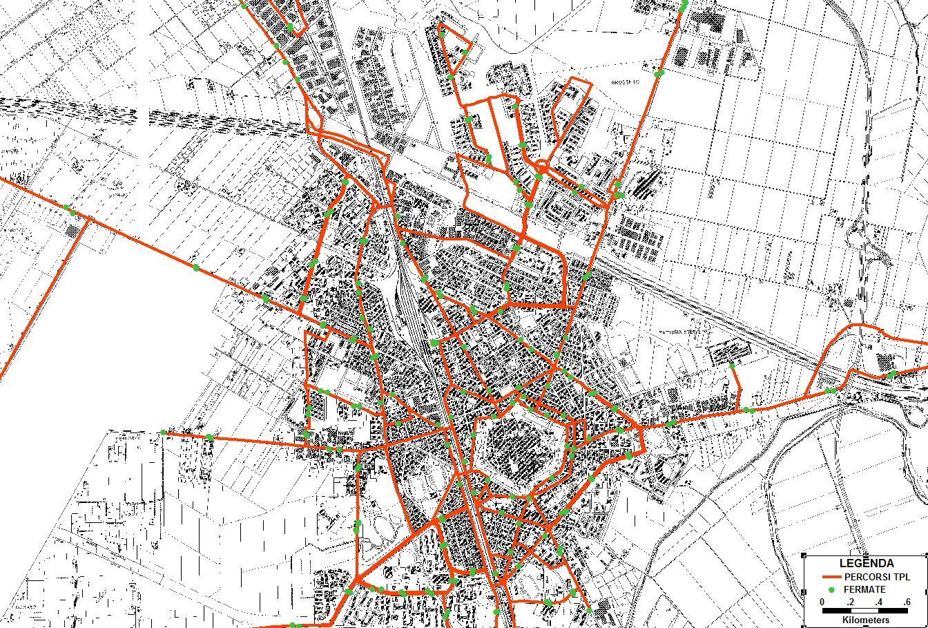 IL TESSUTO URBANO E L OROGRAFIA DEL TERRITORIO GROSSETO CENTRO STORICO CON