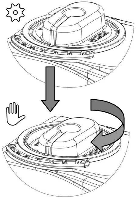 Regulation Thanks to the reversible ring, it is possible to maintain the of the major or minor opening of the flow.