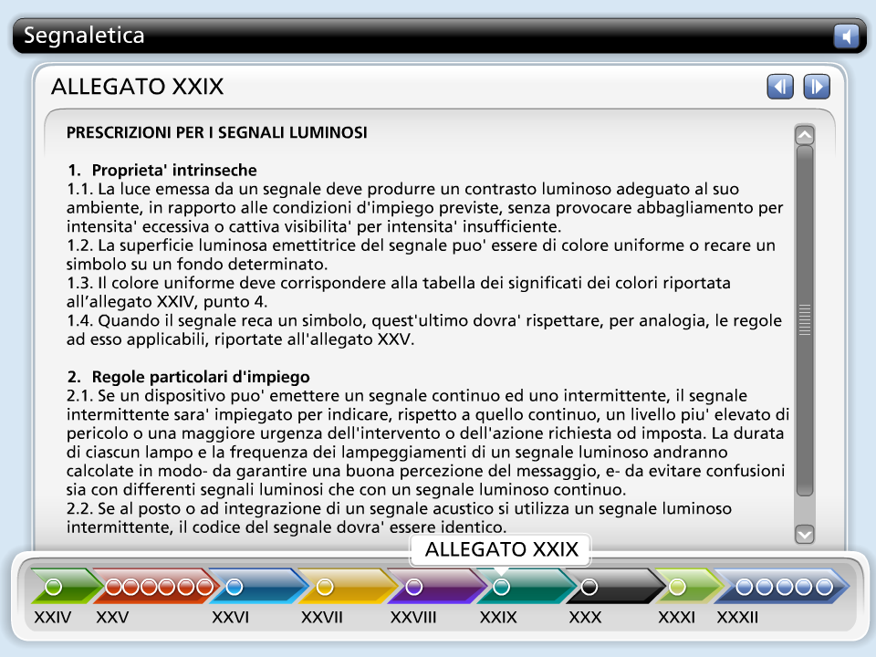 XXIXALLEGATO XXIX PRESCRIZIONI PER I SEGNALI LUMINOSI 1.