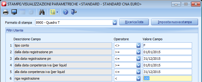 Il prospetto relativo a tutte le operazioni compiute nei confronti dei condomini, tramite categoria, si ottiene da: U Stampe Parametriche 1 Stampe Parametriche/Query Posizionarsi nel campo Formato di