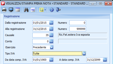 Acquisti di rottami (Causale contabile 24 25 36 e 37) Per ottenere l elenco di queste operazioni: Ripetere l operazione indicando nel campo Registrazione con causale i codici: 25 Acquisto rottami +