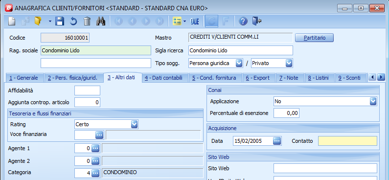 E poi possibile ottenere il prospetto relativo a tutte le operazioni effettuate nei confronti dei condomini da: U Stampe Parametriche 1 Stampe Parametriche/Query Posizionarsi nel campo Formato di