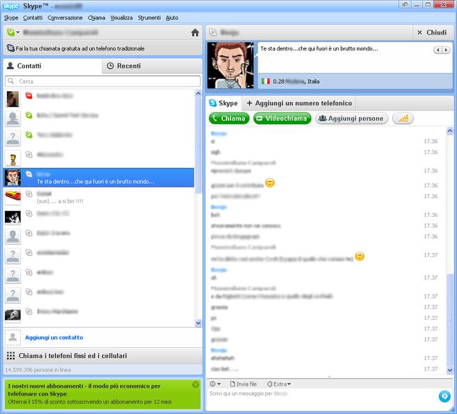 Internet altri servizi - Skype Skype: Telefonate da PC a Fisso.