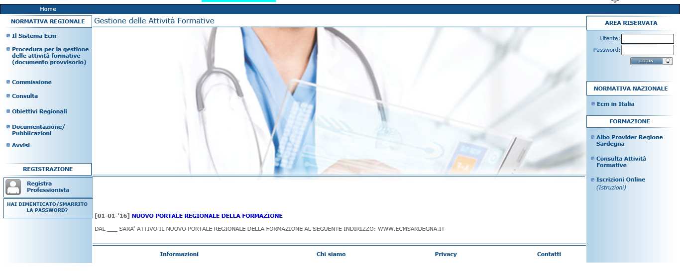 1. REGISTRAZIONE PROFESSIONISTA Il Professionista si registra selezionando il link Registra professionista nell area di libero accesso del portale.