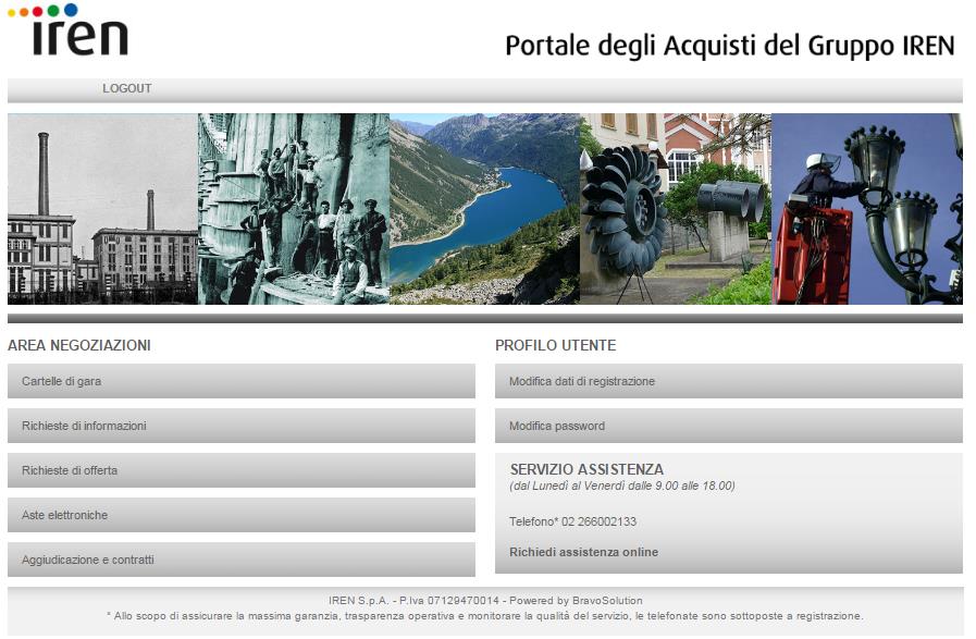 Modifica Dati Aziendali Per modificare i dati inseriti in fase di registrazione,