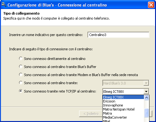 4 Configurare la connessione con il Centralino.