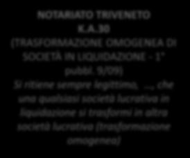 Procedura e aspetti contabili pag.105 LIMITI ALLA TRASFORMAZIONE Limiti specifici norma: art.