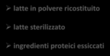 Latte pastorizzato Il DM 15.12.2000 prevede un livello massimo di per il latte crudo e per il latte pastorizzato perossidasi-positivo. 8.