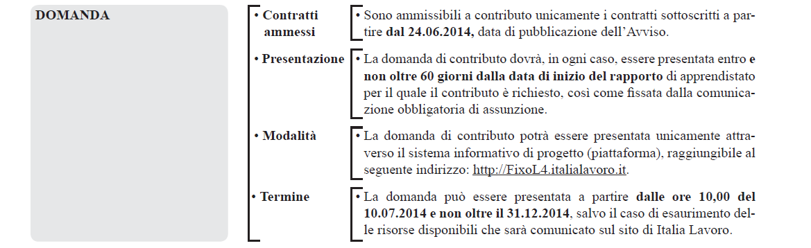 APPRENDISTATO DI ALTA