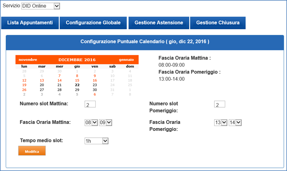 L operatore CPI e l AGENDA sul Portale ANPAL ACCEDE A DID ONLINE CONFIGURA L AGENDA GESTISCE LE DID Il CPI può mettere a sistema i giorni di disponibilità per appuntamenti, utili a far completare la