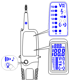 4. PROCEDURE DI MISURA 4.0 Funzione autotest La funzione di autotest permette il controllo dello stato delle batterie interne di alimentazione e del funzionamento degli indicatori di misura.